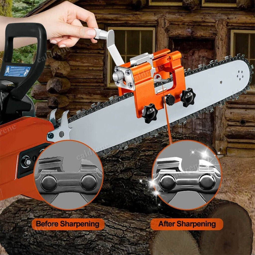 Portable Hand Crank Chainsaw Chain Sharpener Tool Set – view 2