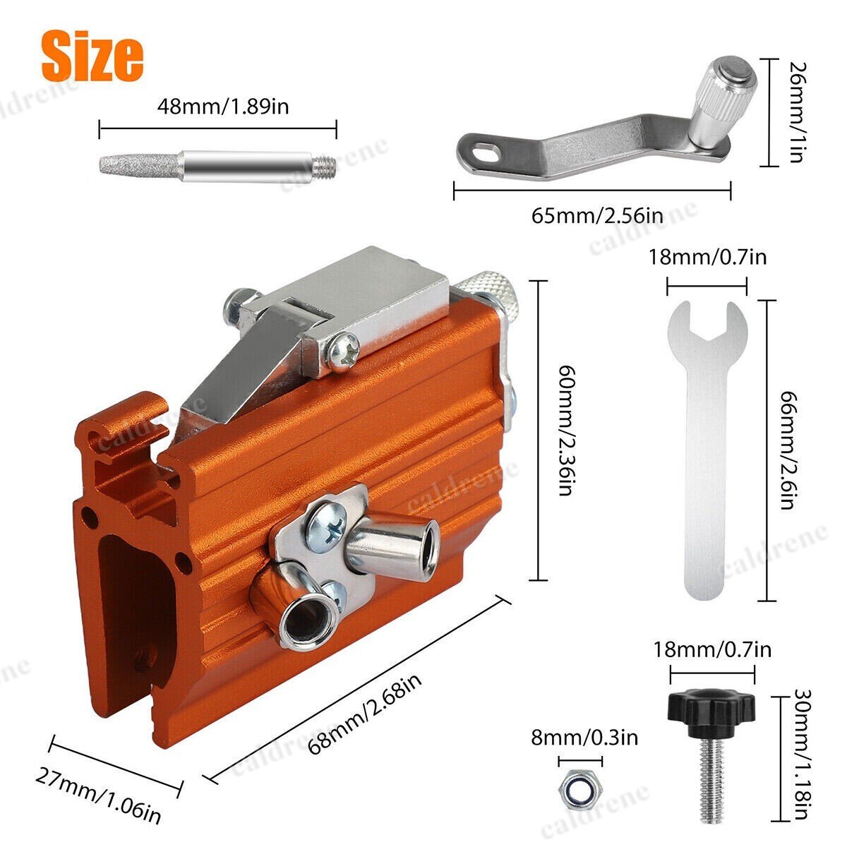Portable Hand Crank Chainsaw Chain Sharpener Tool Set – view 3