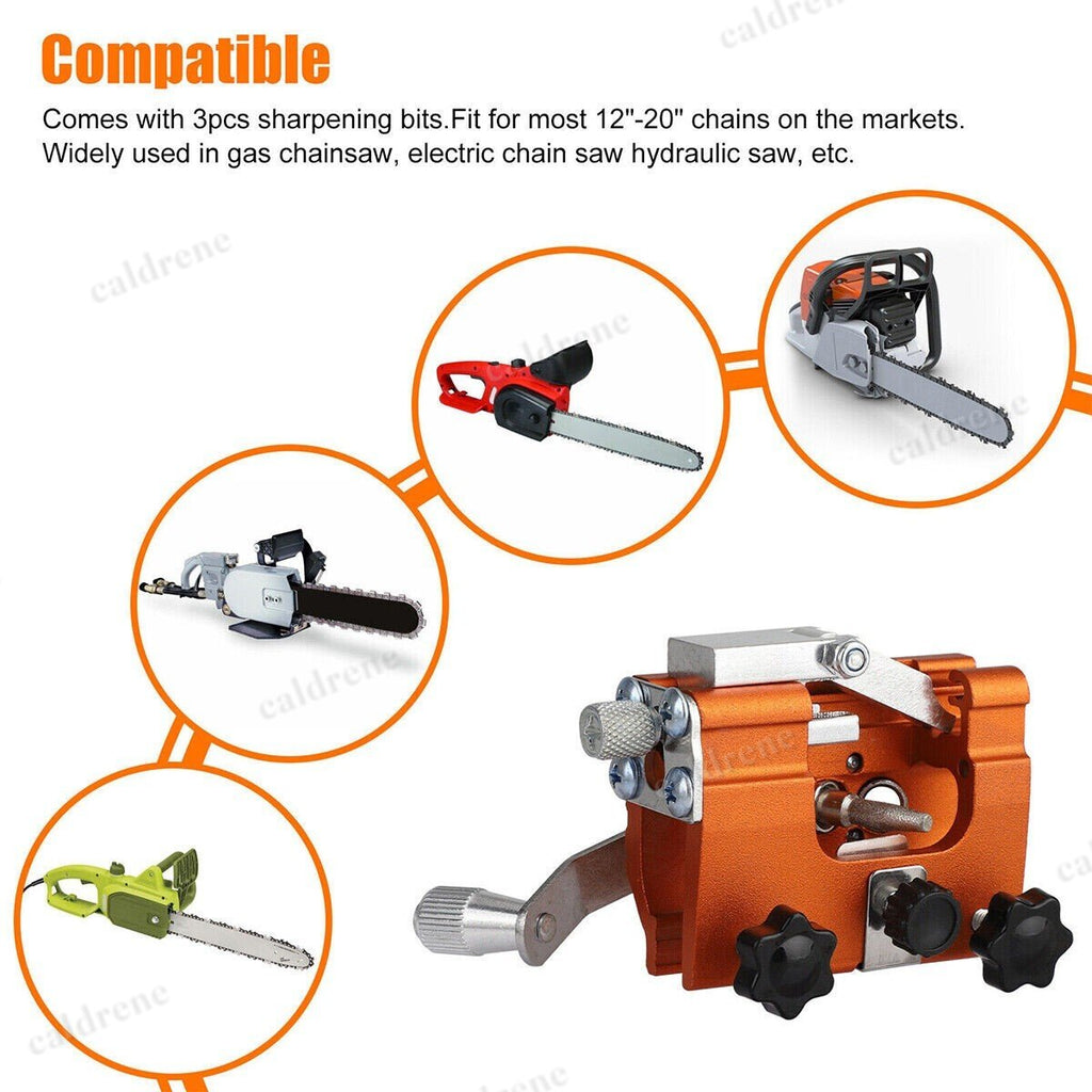 Portable Hand Crank Chainsaw Chain Sharpener Tool Set – view 7