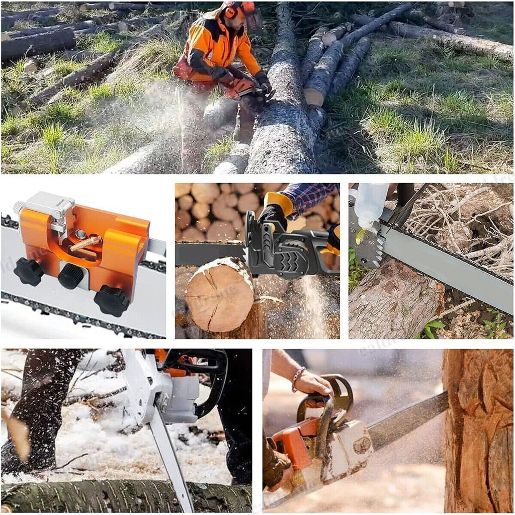 Portable Hand Crank Chainsaw Chain Sharpener Tool Set – view 8