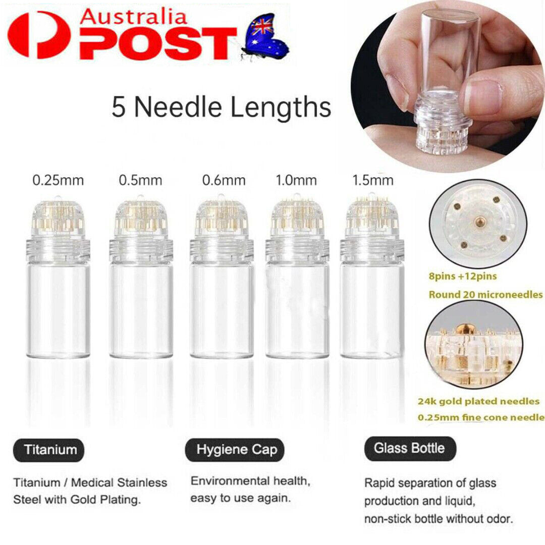 Portable Hydra Needle 20 pins Micro Needle Meso Derma Stamp Skin Rejuvenation