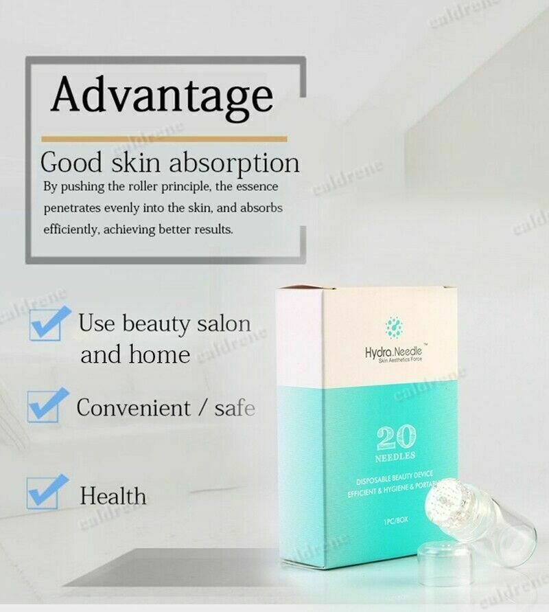 Portable Hydra Needle 20 pins Micro Needle Meso Derma Stamp Skin Rejuvenation – view 2