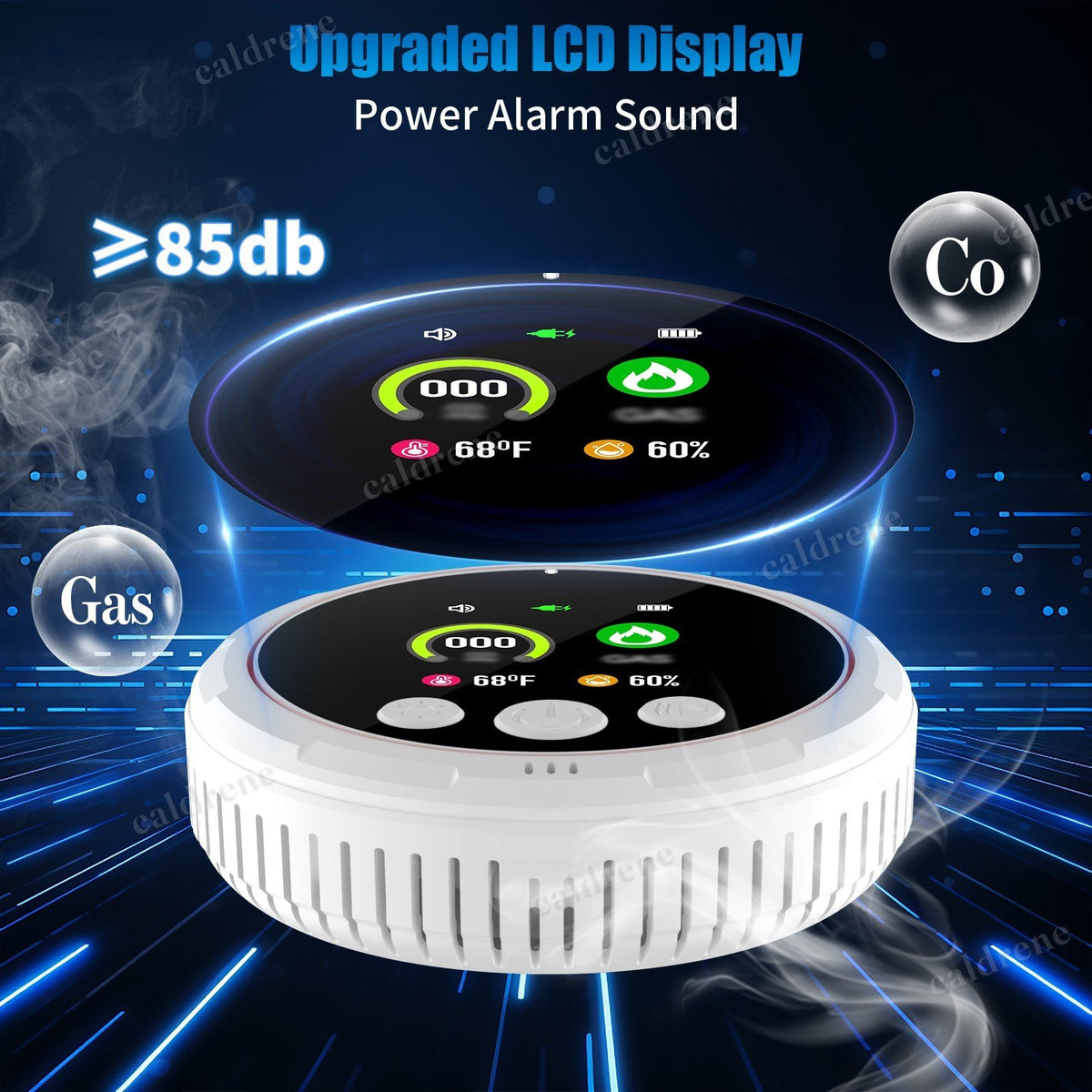 Portable Plug-In Carbon Monoxide, Smoke and Gas Detector – view 2
