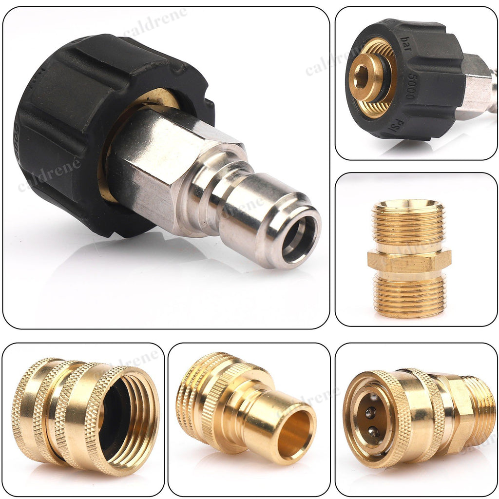 Pressure Washer Adapter Set Quick Disconnect Kit M22, 9 Pieces – view 4