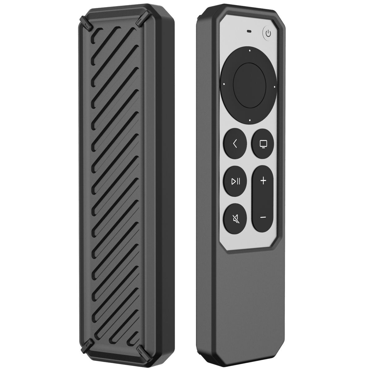 Protector Silicone Cover Protective Case Compatible with Apple TV 4K Siri Remote 2021 – black