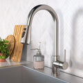 Pull Down Kitchen Faucet with Sprayer, Brushed Nickel