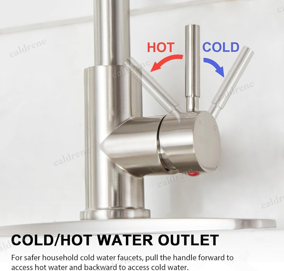 Pull-Down Sprayer Kitchen Faucet, Brushed Nickel Single Handle – view 8