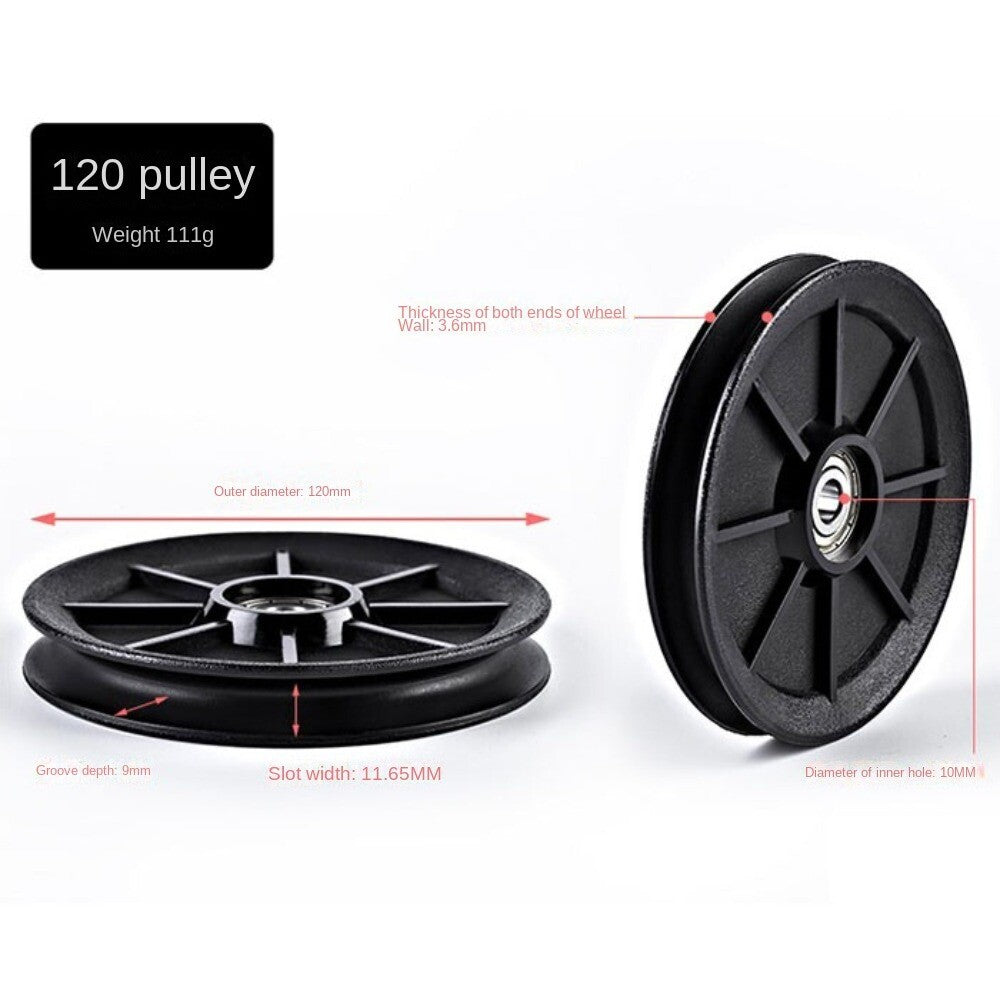 Pulley Wheel for Cable Machines with Nylon Bearing – 120mm