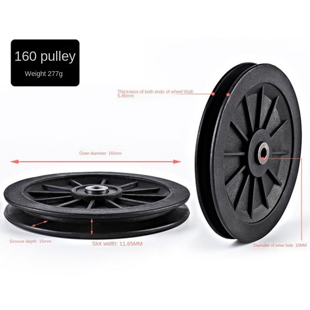 Pulley Wheel for Cable Machines with Nylon Bearing – 160mm