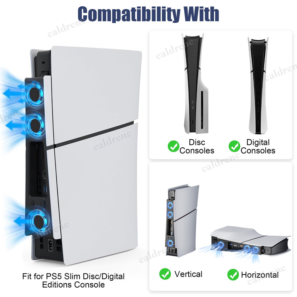 Quiet Cooling Fan for PS5 Slim Console – view 2