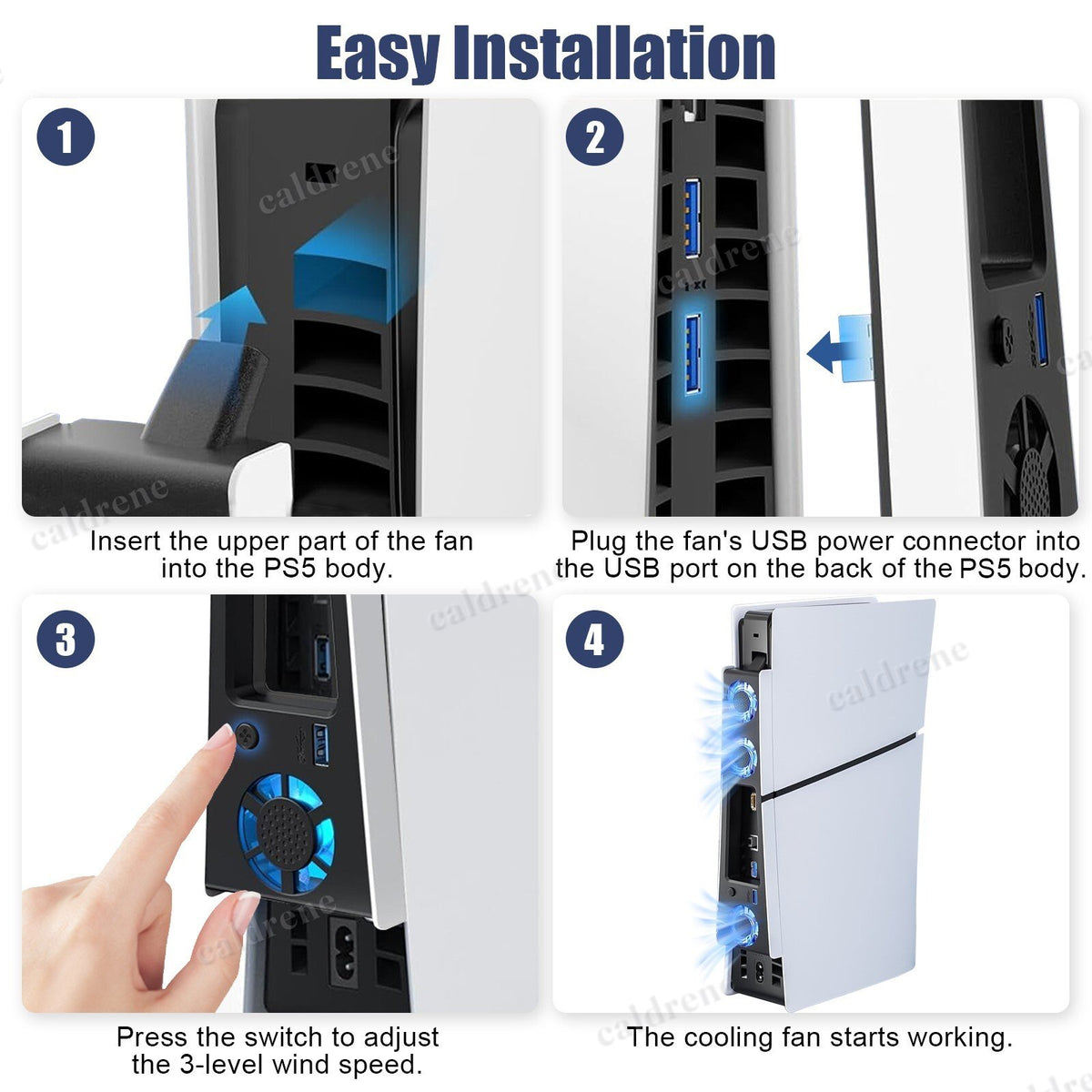 Quiet Cooling Fan for PS5 Slim Console – view 6