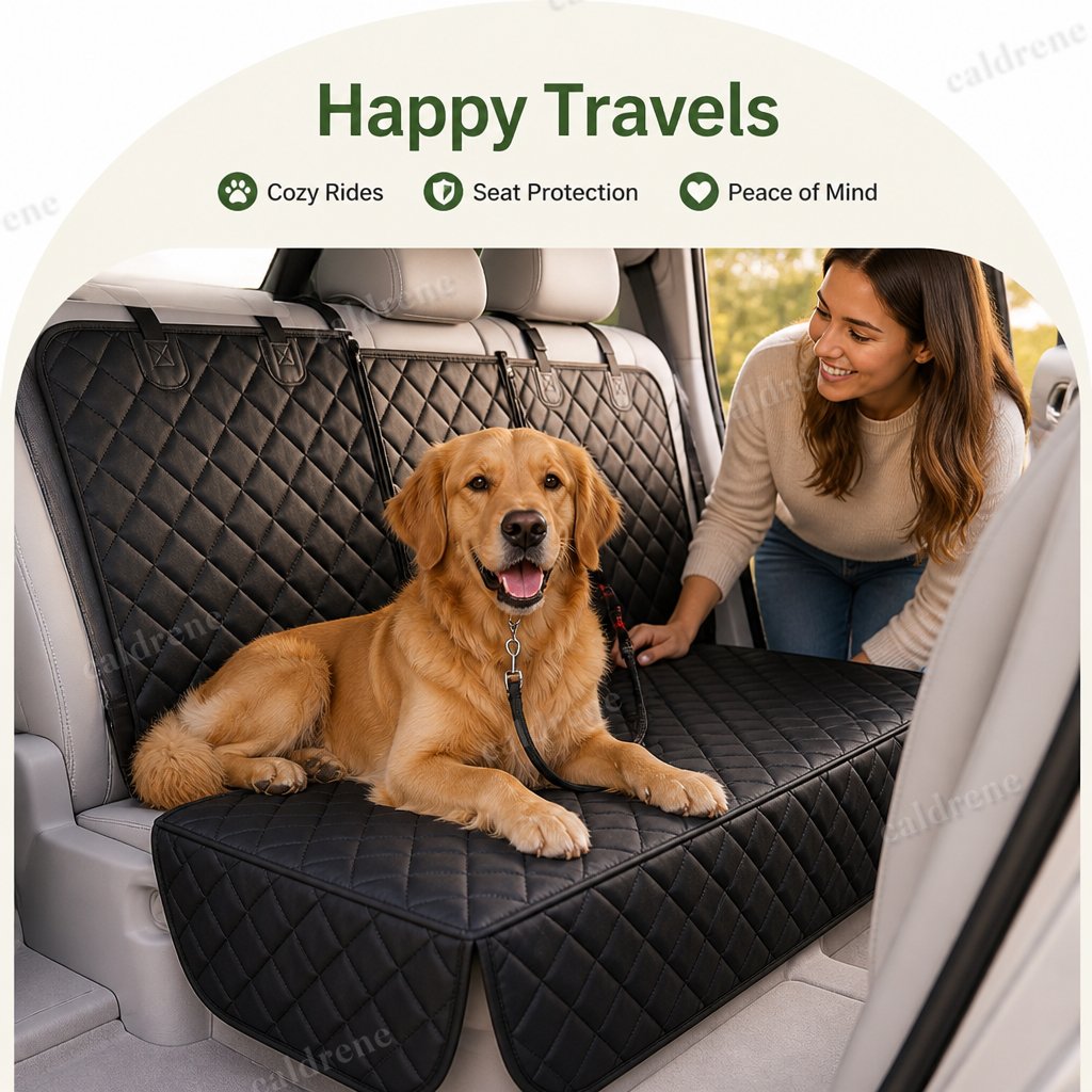 Quilted Waterproof Dog Car Hammock Seat Cover – view 5