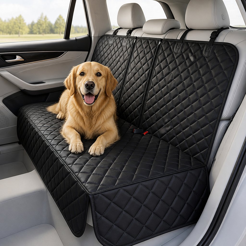 Quilted Waterproof Dog Car Hammock Seat Cover – view 7
