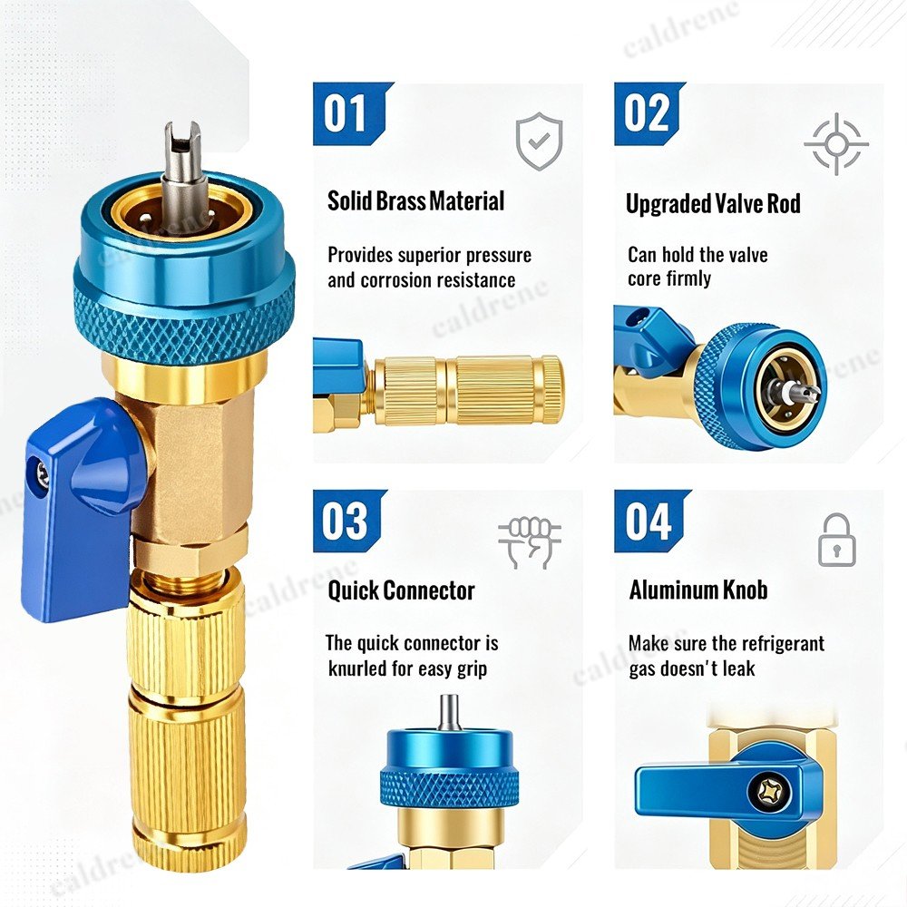 R134A Valve Core Quick Remover Installer Tool Set – view 10