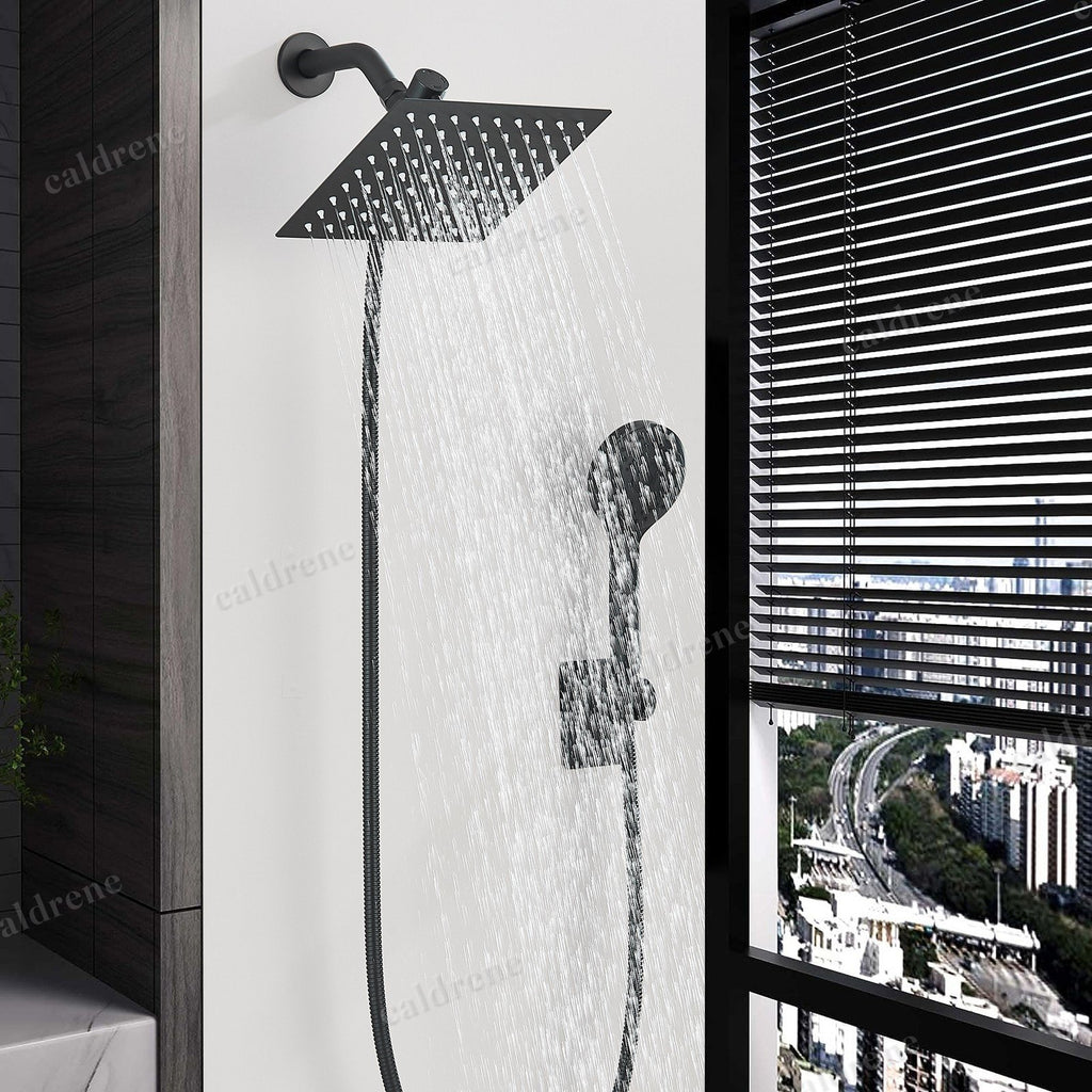 Rain Shower Head with Handheld Spray Combo, 8 Inch Black – view 3