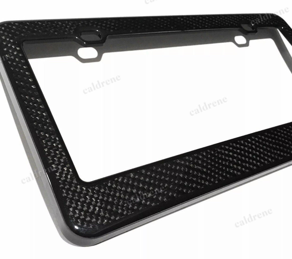 Real Carbon Fiber License Plate Frame 3K Twill – view 2