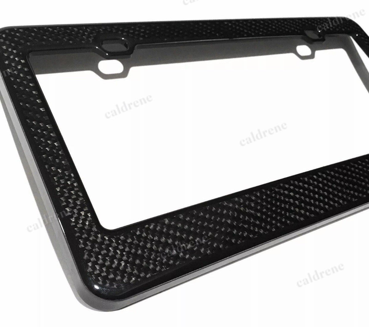 Real Carbon Fiber License Plate Frame 3K Twill – view 2