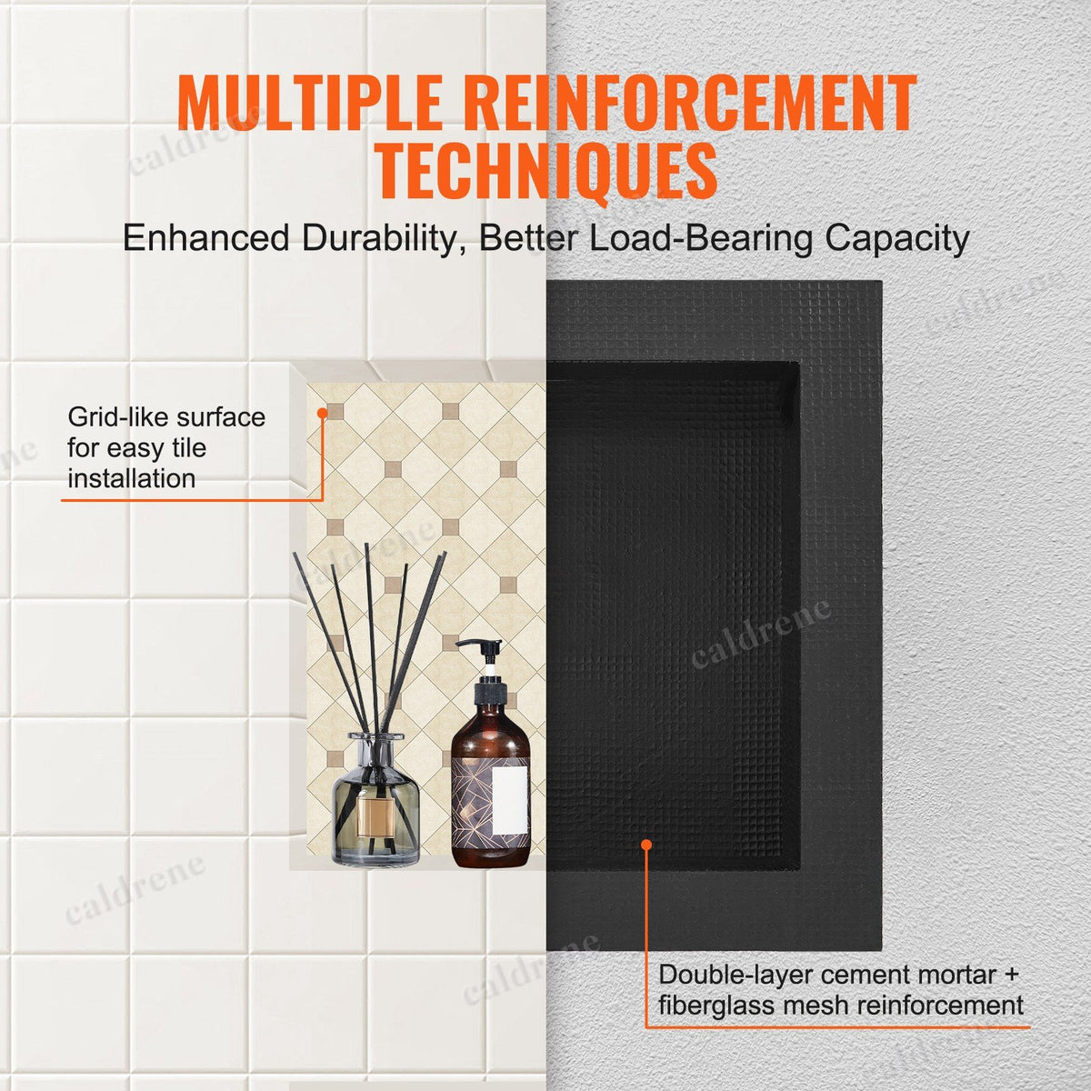 Recessed Shower Niche Shelf – view 4