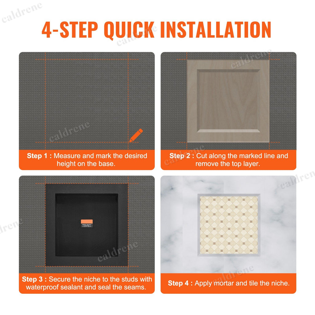 Recessed Shower Niche Shelf – view 5