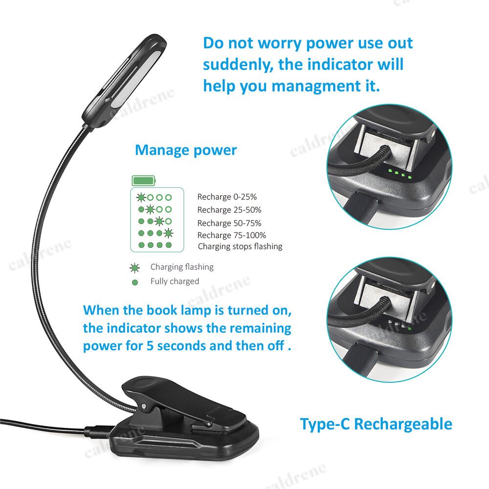 Rechargeable Clip-On LED Book Light – view 5