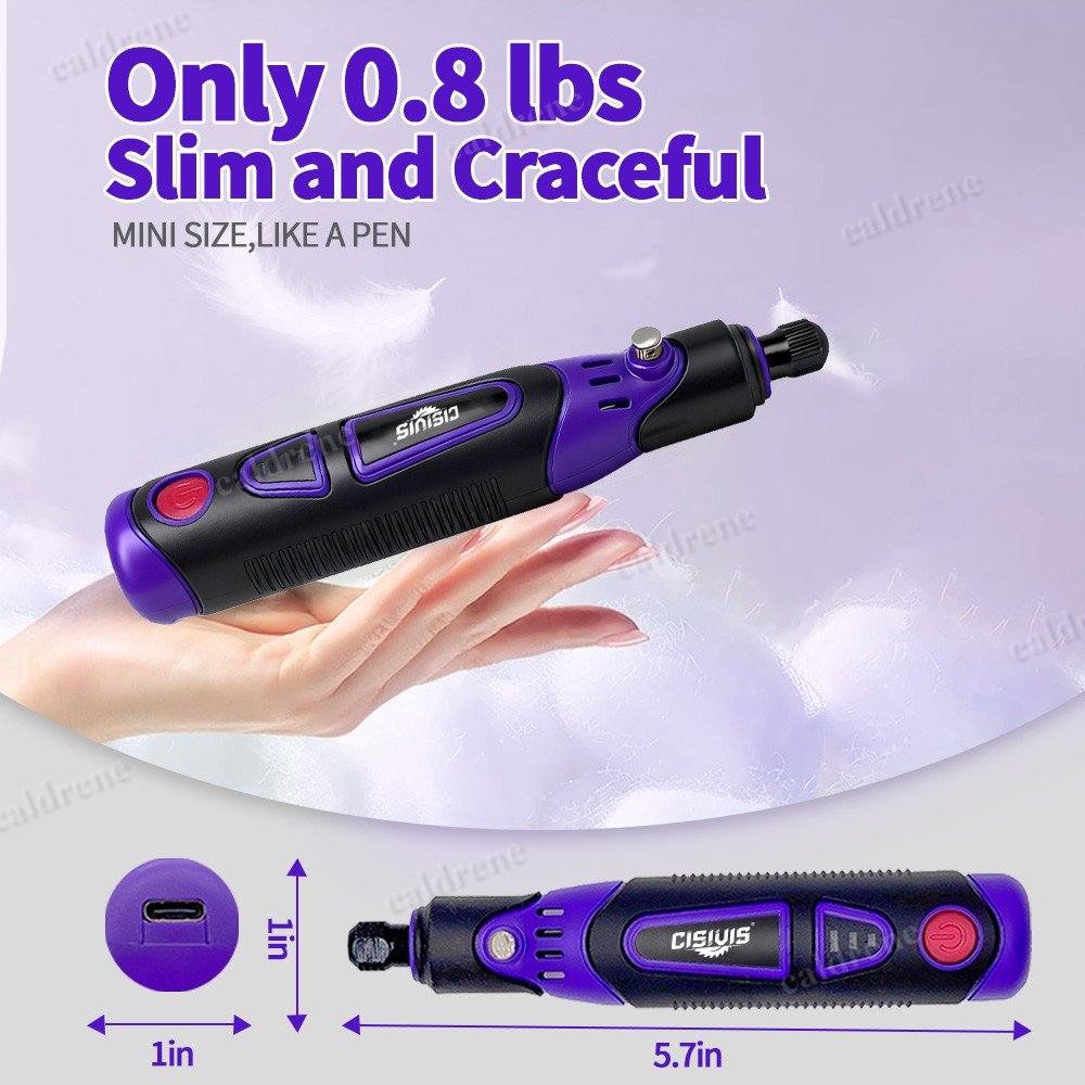 Rechargeable Cordless Rotary Tool Kit 3 Speeds with 82 Accessories – view 5