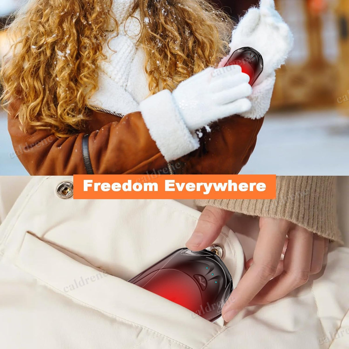 Rechargeable Electric Hand Warmers with 3 Heat Levels, 2 Pack – view 10