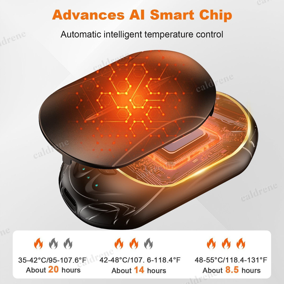 Rechargeable Electric Hand Warmers with 3 Heat Levels, 2 Pack – view 4