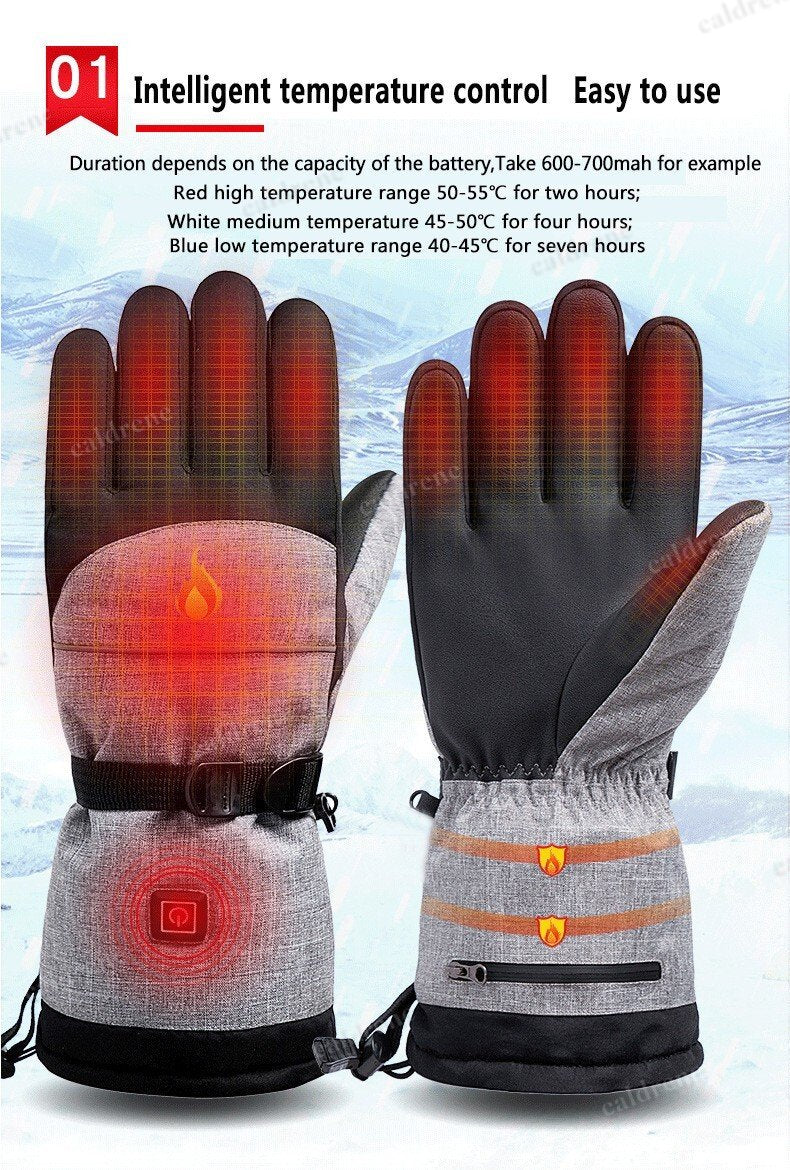 Rechargeable Electric Heated Gloves with 2 Batteries – view 9