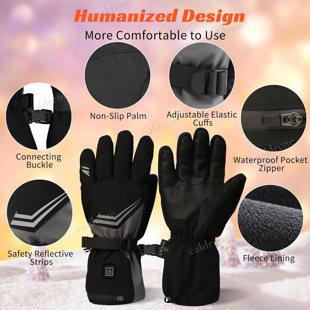 Rechargeable Heated Gloves, 6000mAh, 3 Heat Settings – view 4