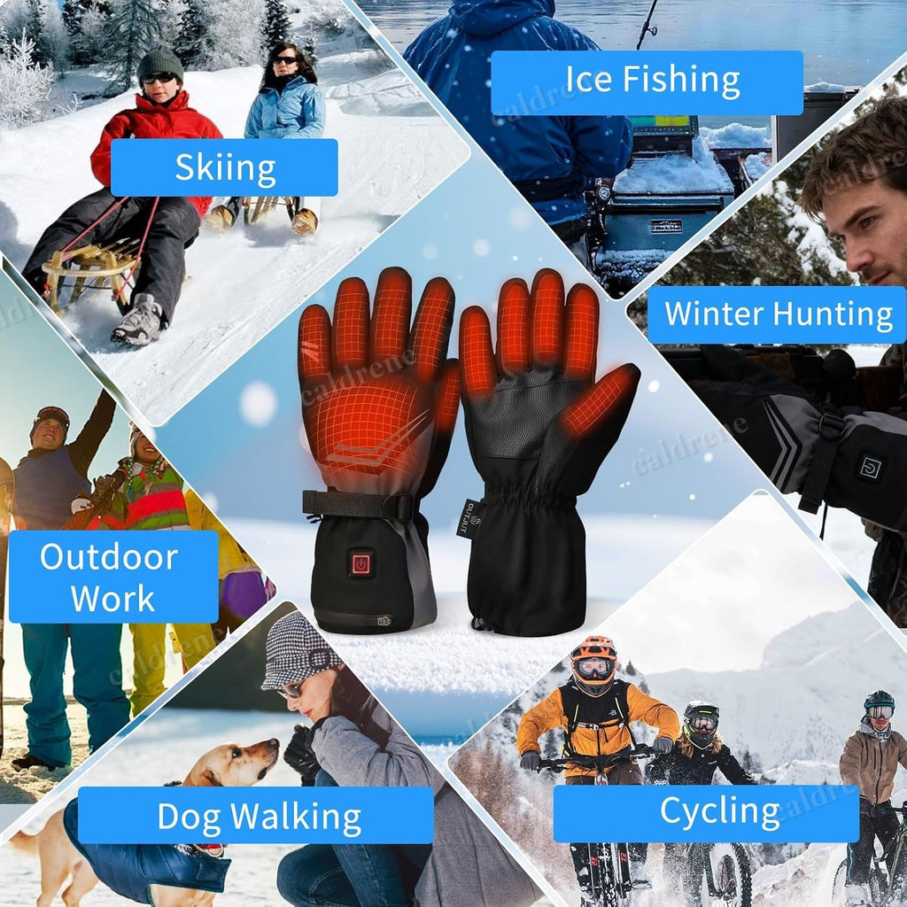 Rechargeable Heated Gloves, 6000mAh, 3 Heat Settings – view 6
