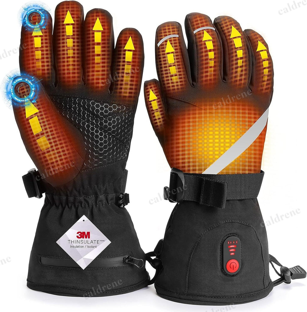 Rechargeable Heated Gloves, Windproof – view 2