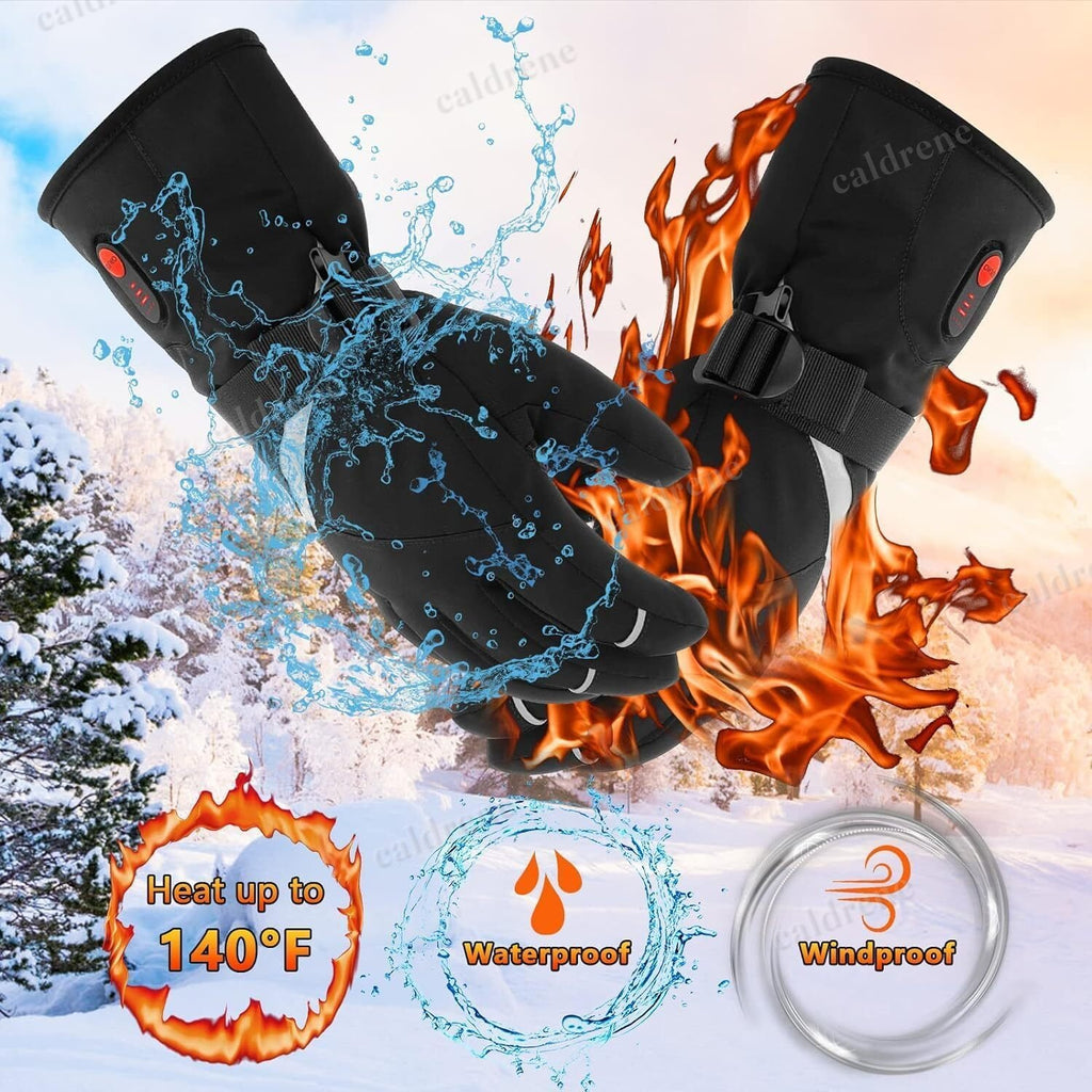 Rechargeable Heated Gloves, Windproof – view 5