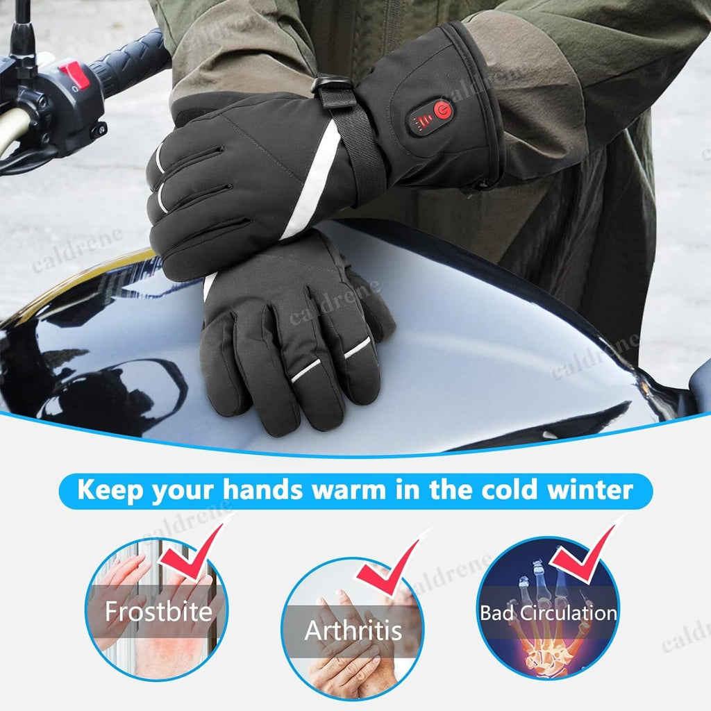 Rechargeable Heated Gloves, Windproof – view 6