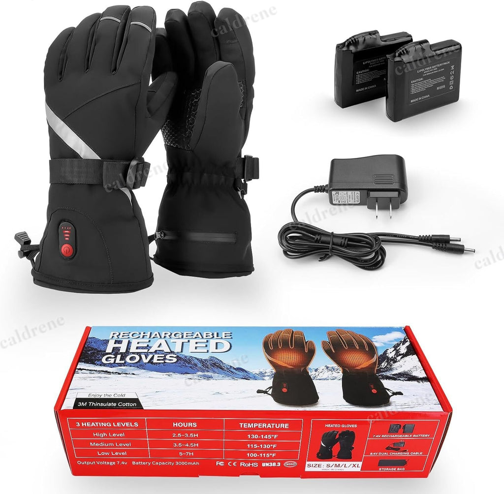 Rechargeable Heated Gloves, Windproof – view 9