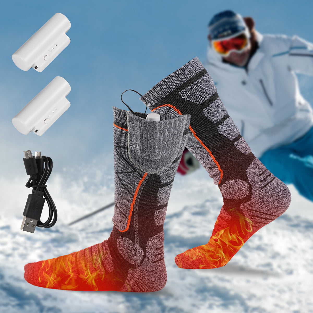 Rechargeable Heated Socks