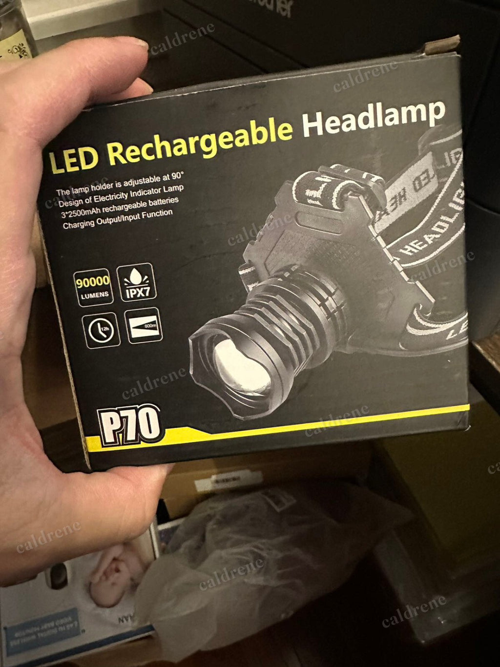 Rechargeable LED Headlamp 100000 Lumen Super Bright with 5 Modes – view 8