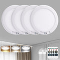Rechargeable Motion Sensor Ceiling Light with Remote, 4 Pack