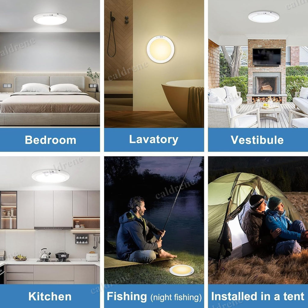 Rechargeable Motion Sensor Ceiling Light with Remote, 4 Pack – view 10