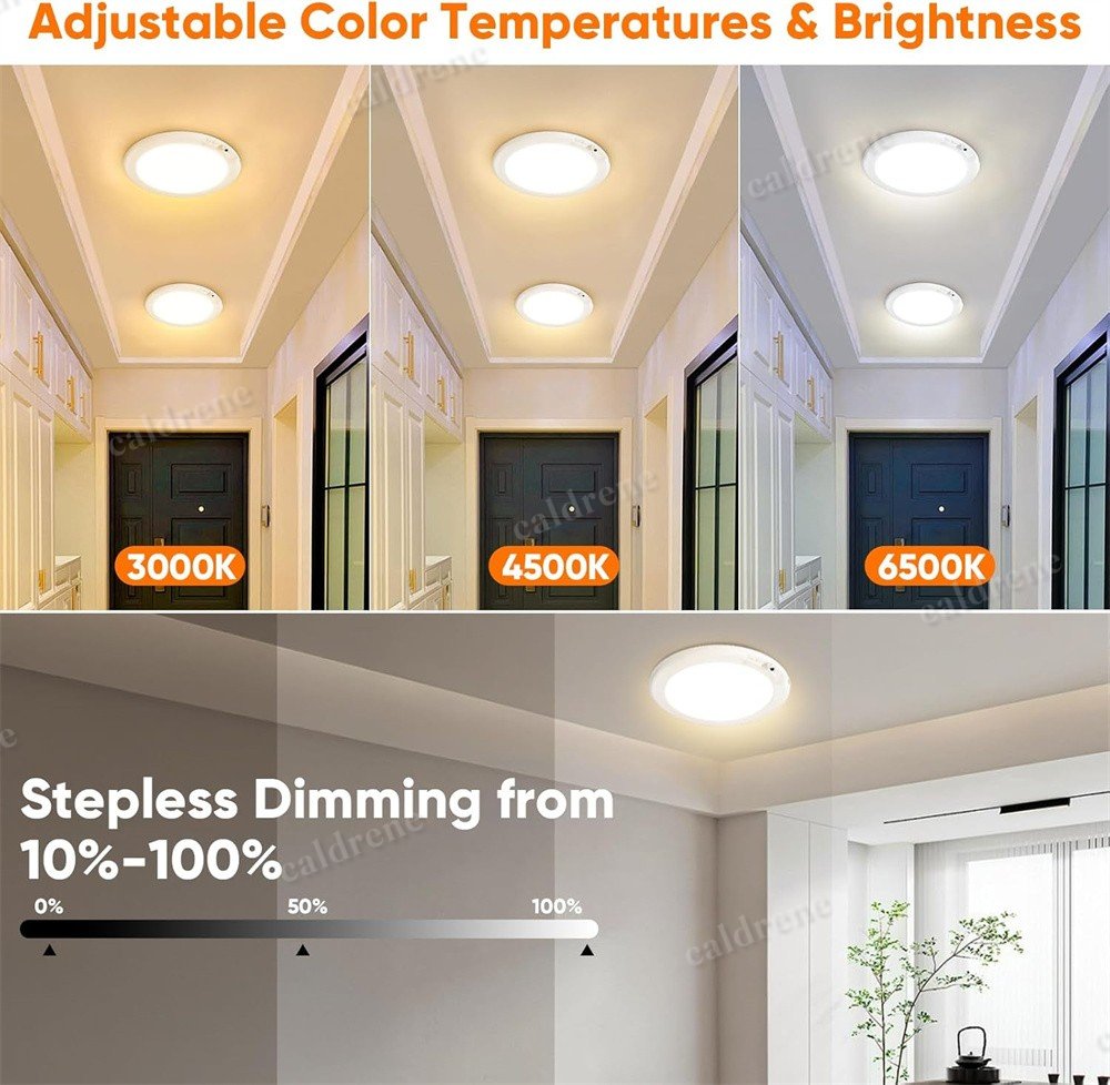 Rechargeable Motion Sensor Ceiling Light with Remote, 4 Pack – view 2
