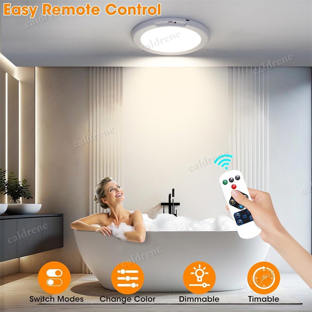 Rechargeable Motion Sensor Ceiling Light with Remote, 4 Pack – view 4