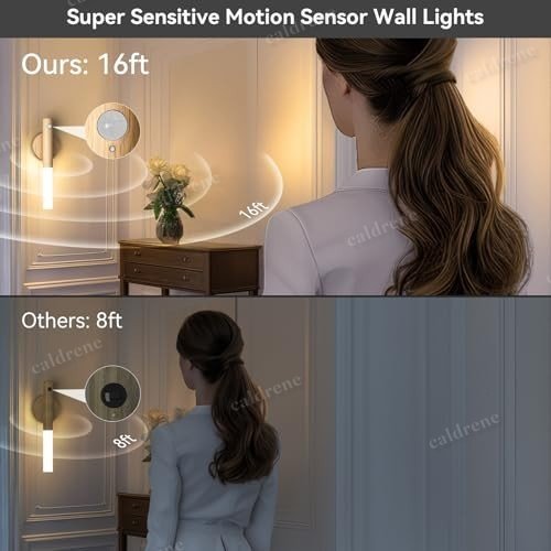 Rechargeable Motion Sensor Magnetic LED Wall Sconces, 6 Pack – view 5