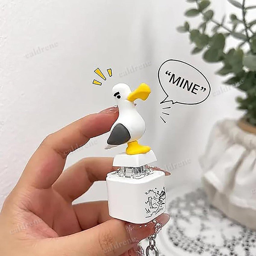 Rechargeable Seagull Mine Keychain Button with Sound Keyboard Clicker Fidget Toy – view 3