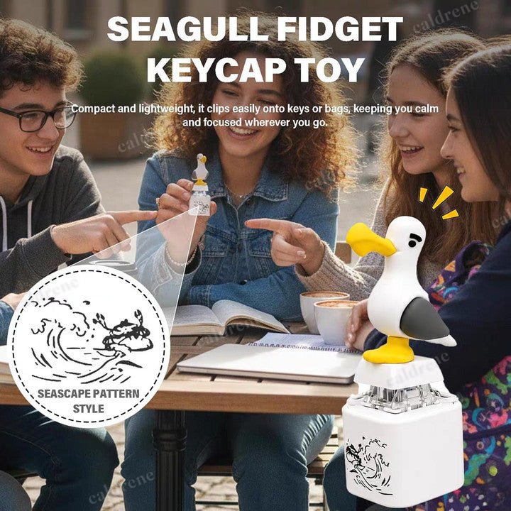 Rechargeable Seagull Mine Keychain Button with Sound Keyboard Clicker Fidget Toy – view 8