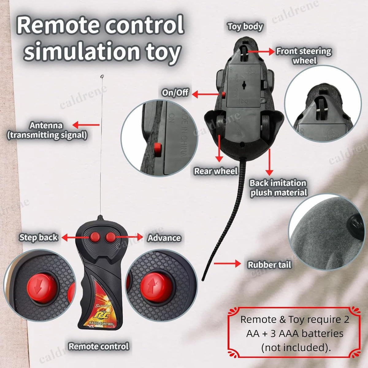 Remote Control Mouse Cat Toy, Rechargeable – view 4