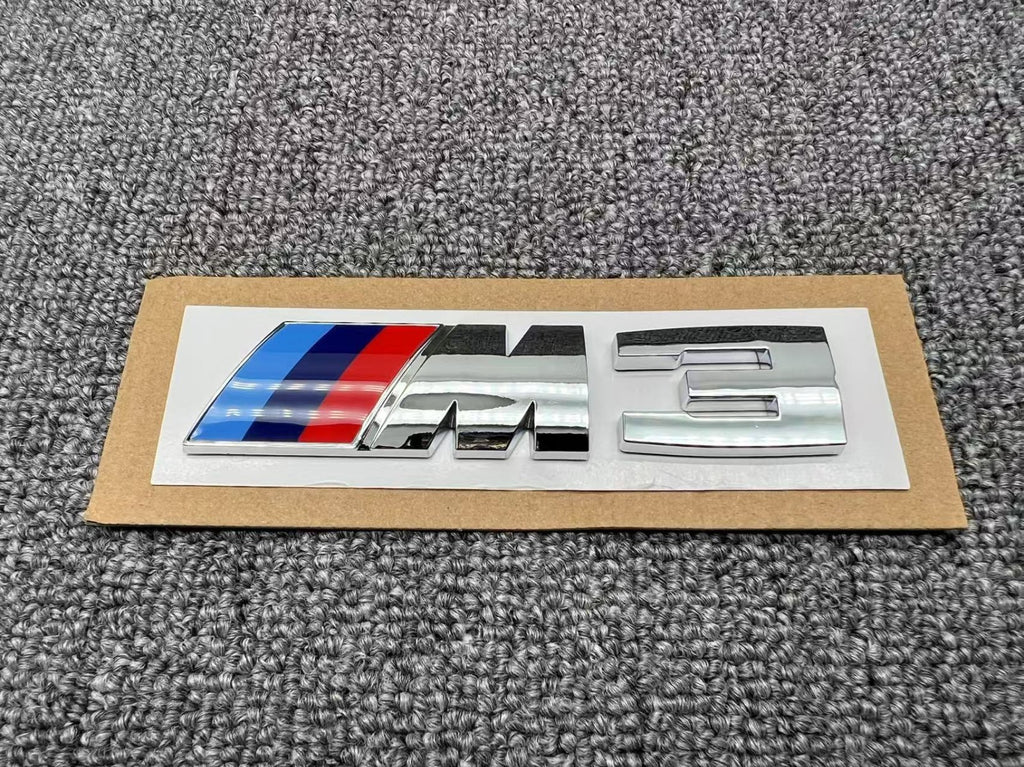 Replacement Rear Trunk Emblem Badge for M3 – Chrome Silver