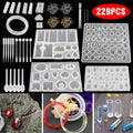 Resin Casting Silicone Mold Kit, 229 Pieces