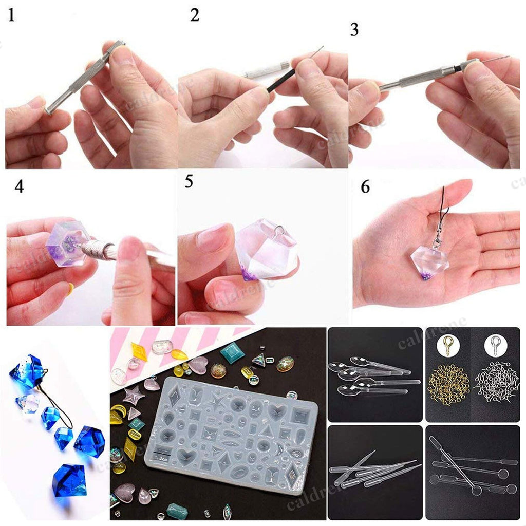Resin Casting Silicone Mold Kit, 229 Pieces – view 6