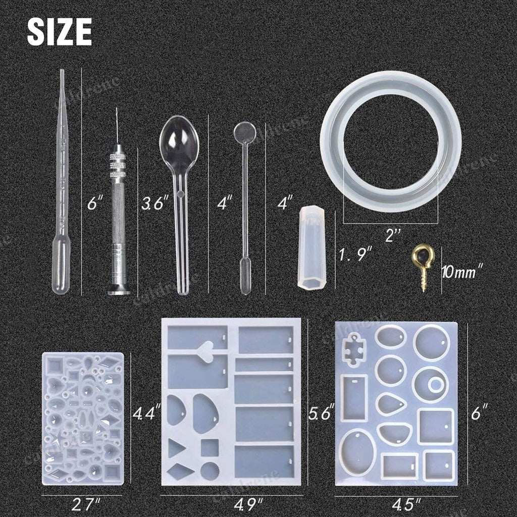 Resin Casting Silicone Mold Kit, 229 Pieces – view 8
