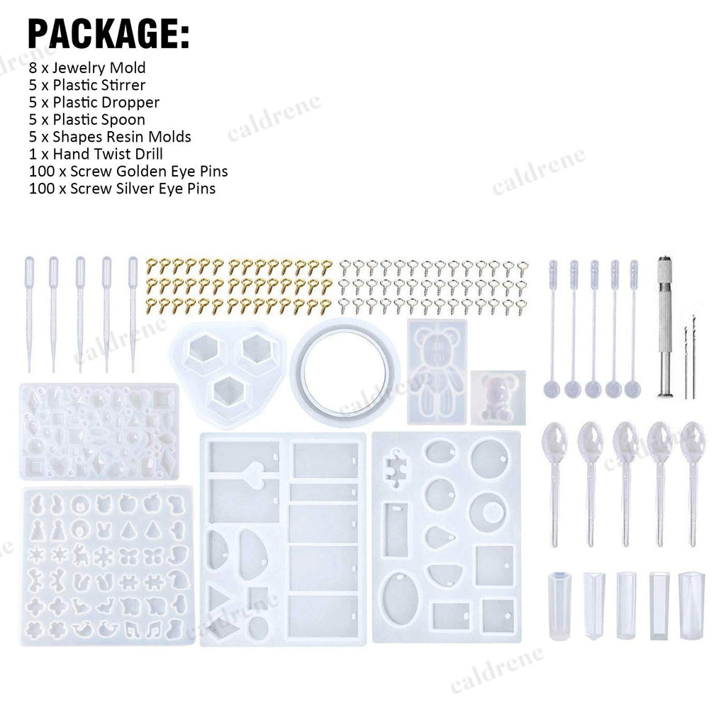 Resin Casting Silicone Mold Kit, 229 Pieces – view 9