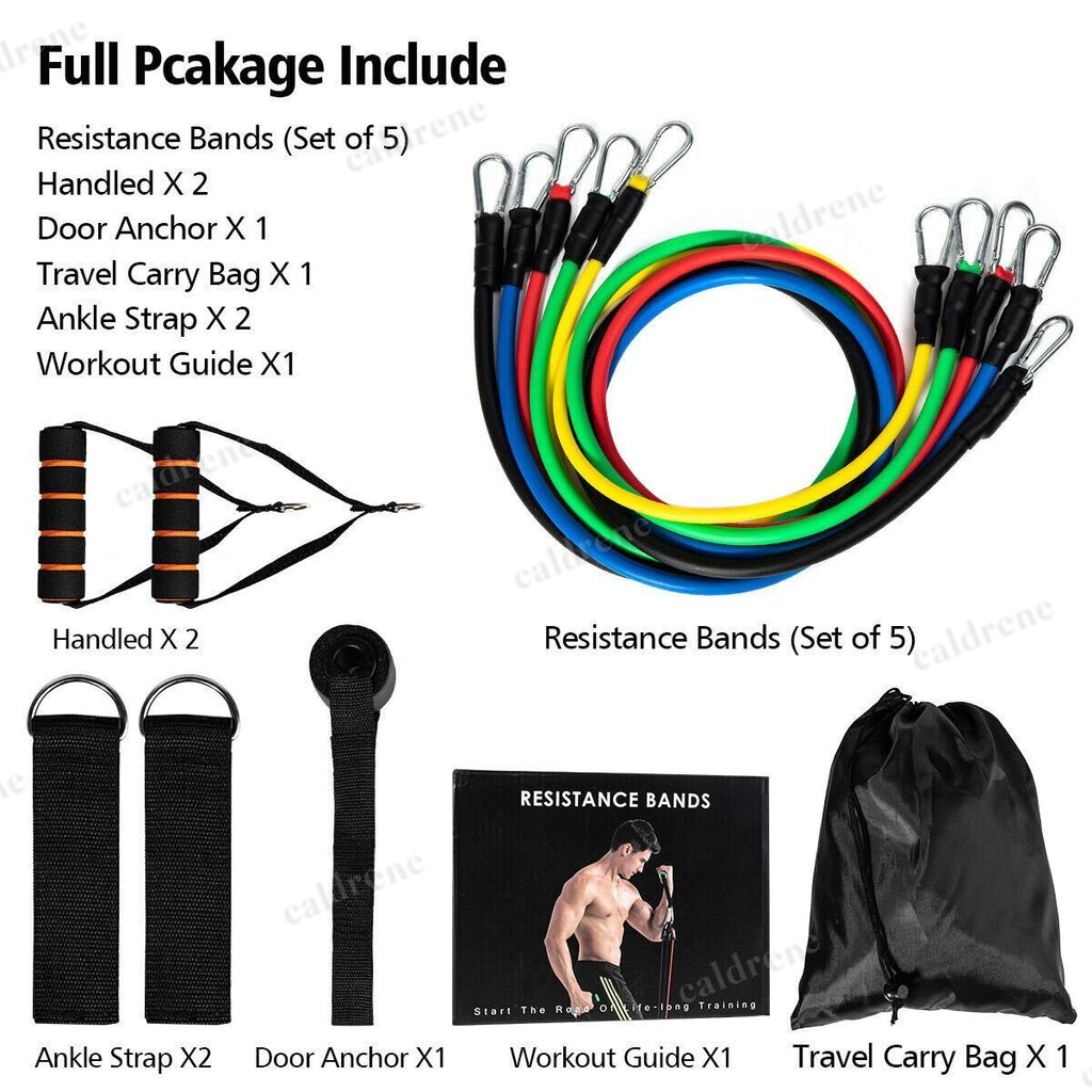 Resistance Band Set, 11 Pieces with Handles – view 2